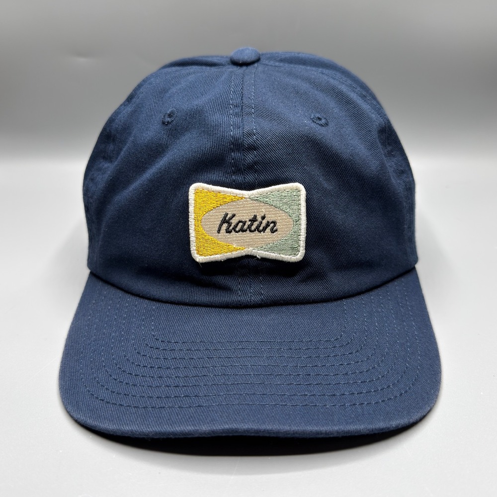 Katin Hat Cap Blue Emboridered Patch Logo Adult Strap Back Adjustable